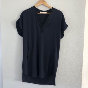 ASTR the Label navy and black dress